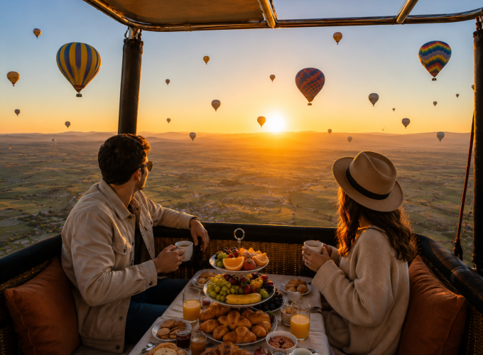 Sunrise Balloon Flight, Royal Breakfast & Certificate