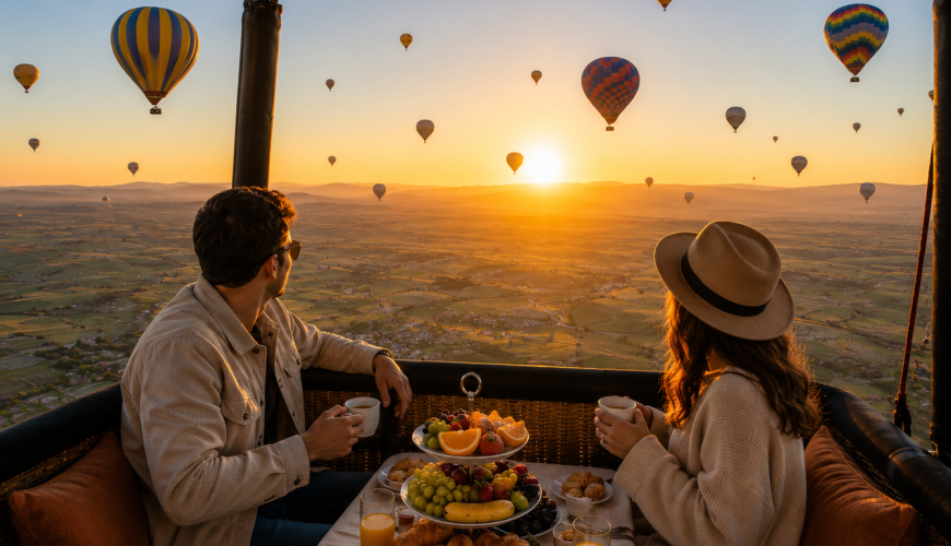 Sunrise Balloon Flight, Royal Breakfast & Certificate