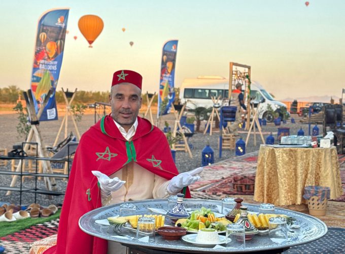 Royal Rooftop Breakfast with Hot Air Balloon Views